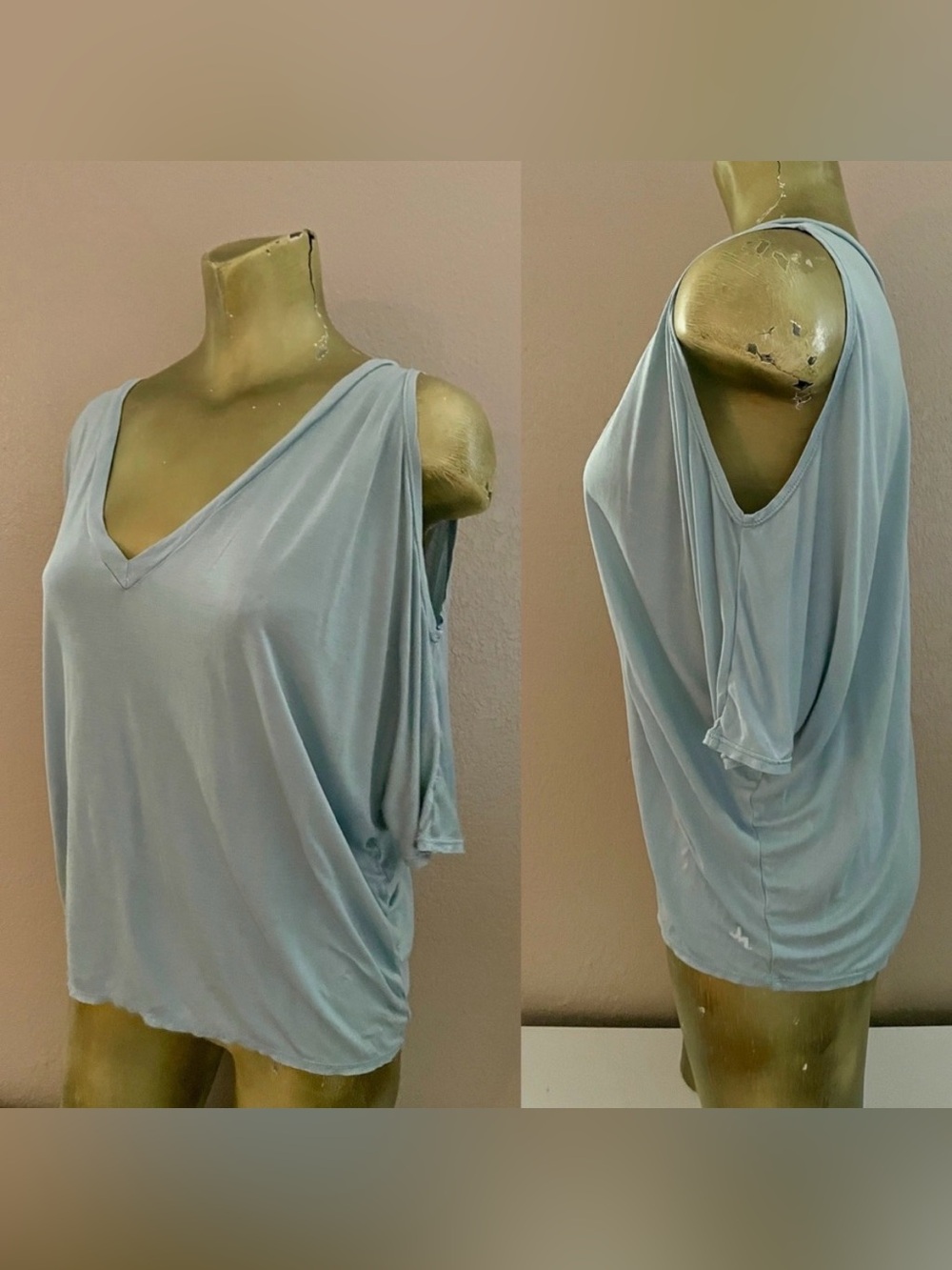 JOYLAB Mint Cutout Shoulders Workout Athleisure Top NWOT Size Large